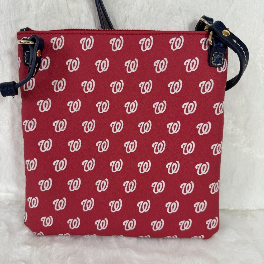Dooney & Bourke Washington Nationals Crossbody Bag Red Triple Zip MLB - Picture 4 of 11